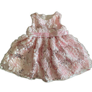 American Princess Pink Floral Sequin Fancy Dress Girls' 18 Months